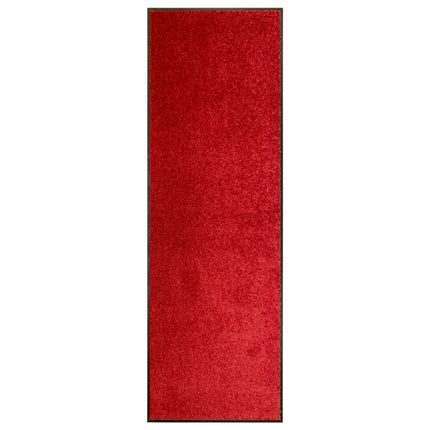 vaskbar dørmåtte 60x180 cm rød