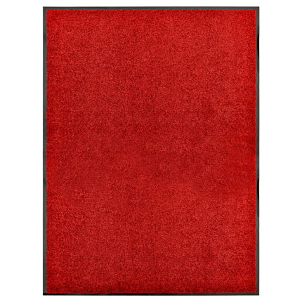 vaskbar dørmåtte 90x120 cm rød