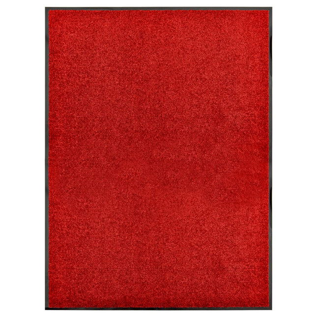 vaskbar dørmåtte 90x120 cm rød