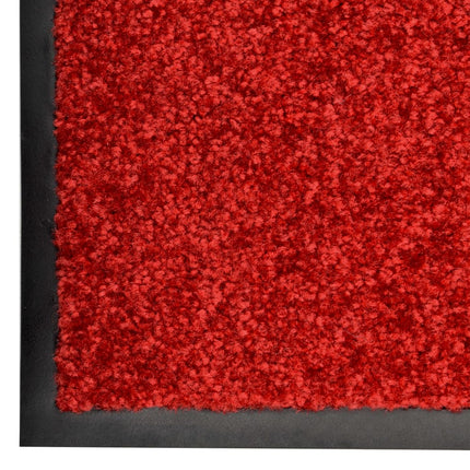 vaskbar dørmåtte 90x150 cm rød