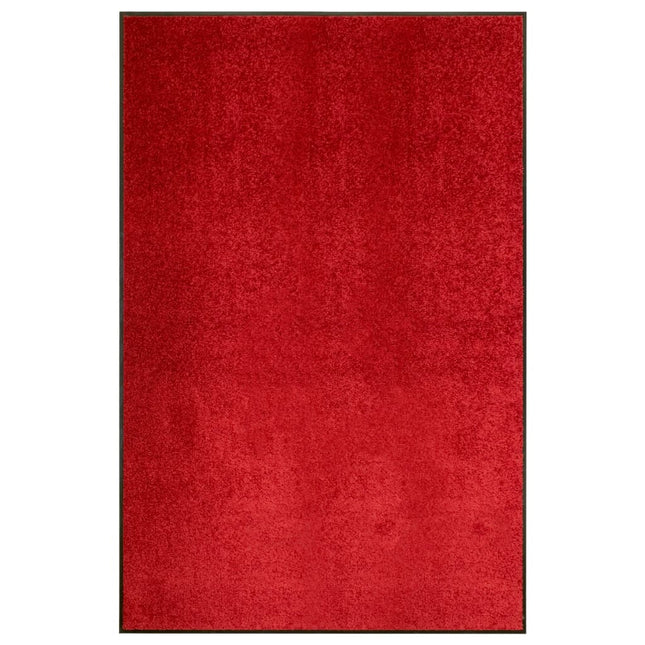 vaskbar dørmåtte 120x180 cm rød