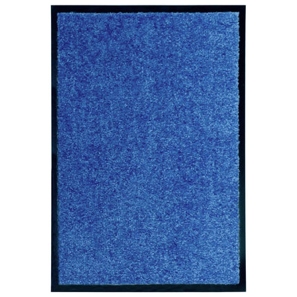 vaskbar dørmåtte 40x60 cm blå