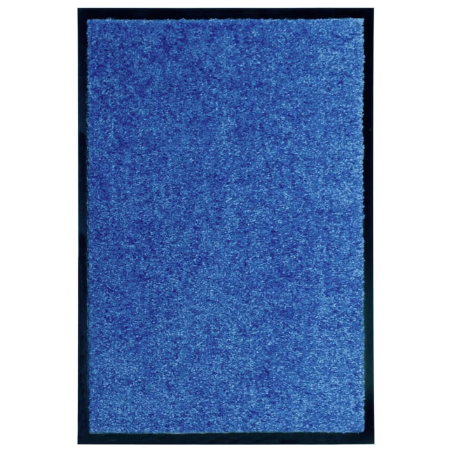 vaskbar dørmåtte 40x60 cm blå
