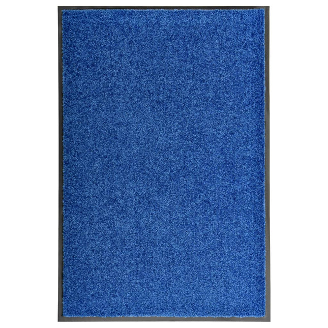 vaskbar dørmåtte 60x90 cm blå