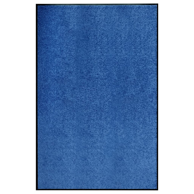 vaskbar dørmåtte 120x180 cm blå