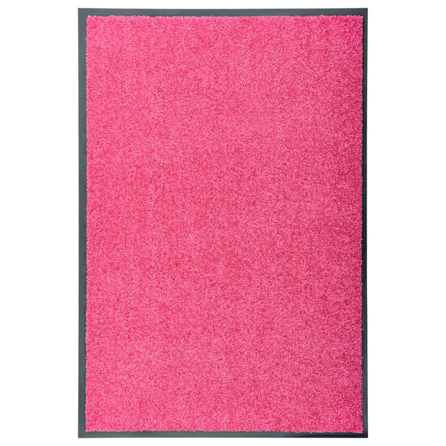 vaskbar dørmåtte 60x90 cm pink