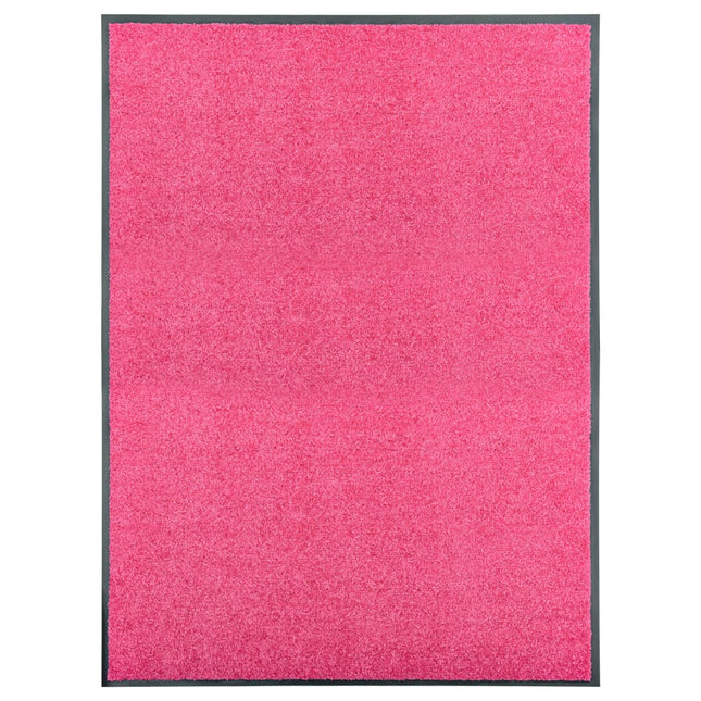 vaskbar dørmåtte 90x120 cm pink