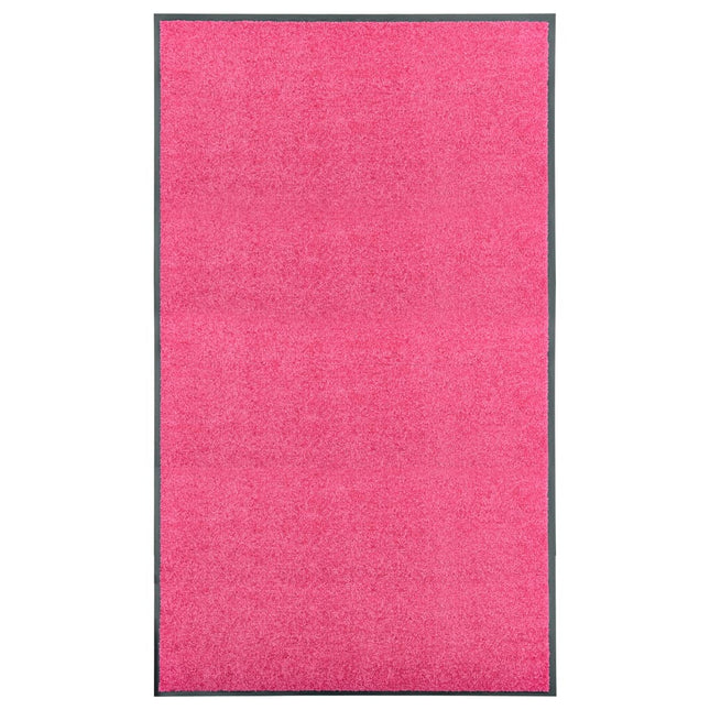 vaskbar dørmåtte 90x150 cm pink