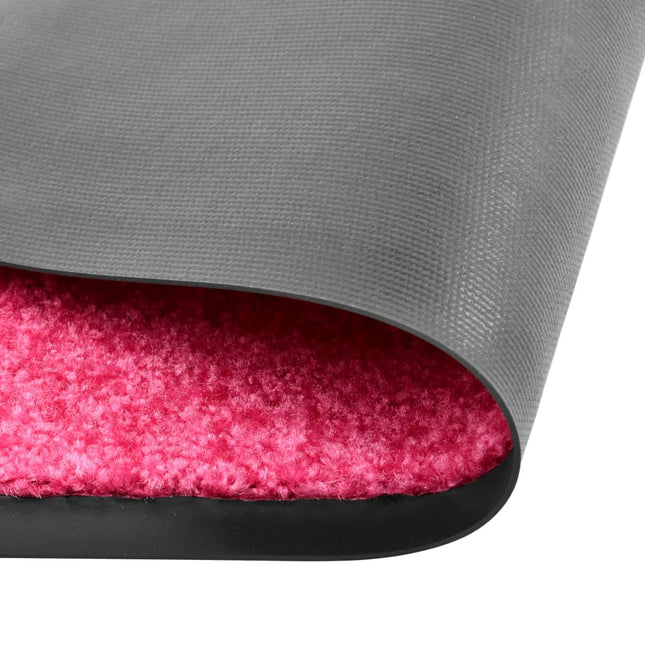 vaskbar dørmåtte 90x150 cm pink