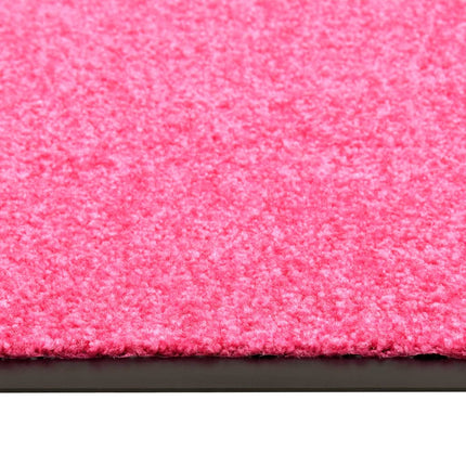 vaskbar dørmåtte 90x150 cm pink