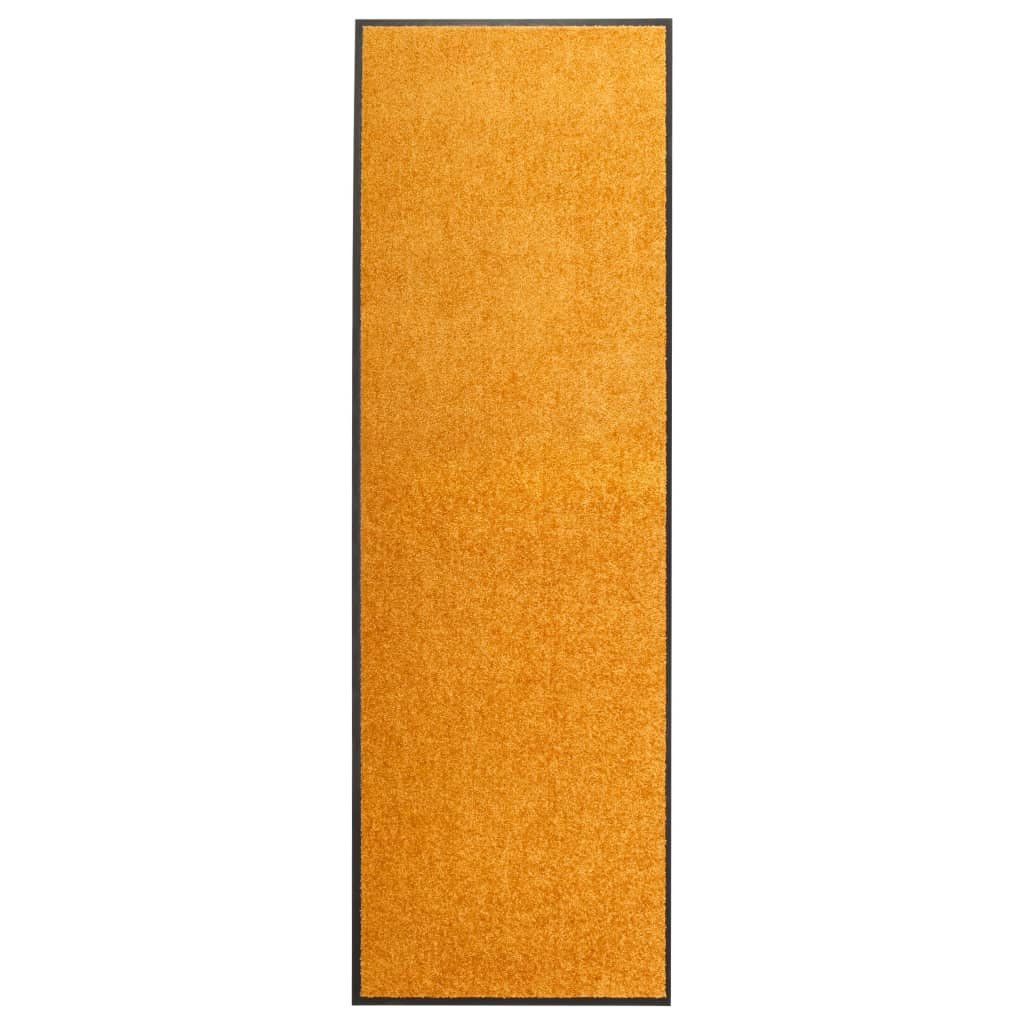 vaskbar dørmåtte 60x180 cm orange