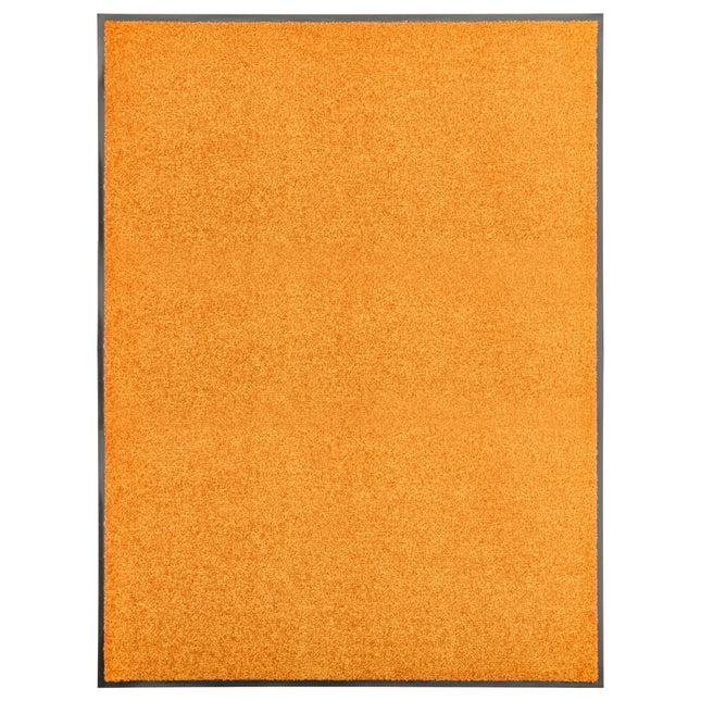 vaskbar dørmåtte 90x120 cm orange