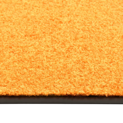 vaskbar dørmåtte 90x120 cm orange