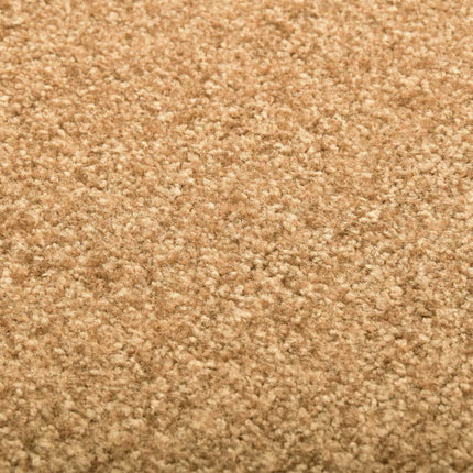 vaskbar dørmåtte 60x180 cm cremefarvet