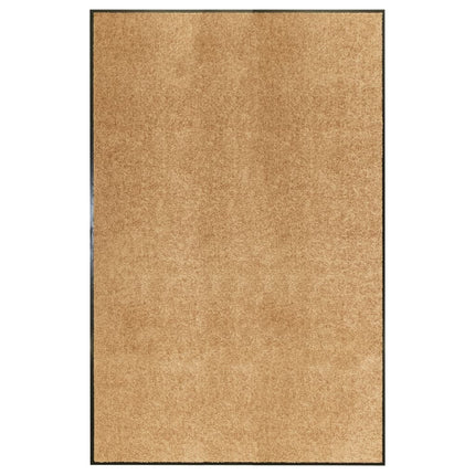 vaskbar dørmåtte 120x180 cm cremefarvet