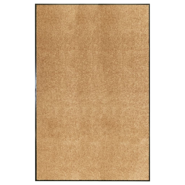 vaskbar dørmåtte 120x180 cm cremefarvet