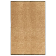 vaskbar dørmåtte 120x180 cm cremefarvet