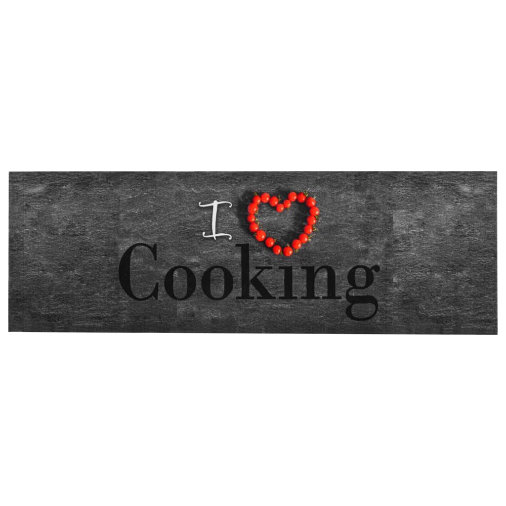 vaskbar køkkenmåtte 60x180 cm Cooking-print