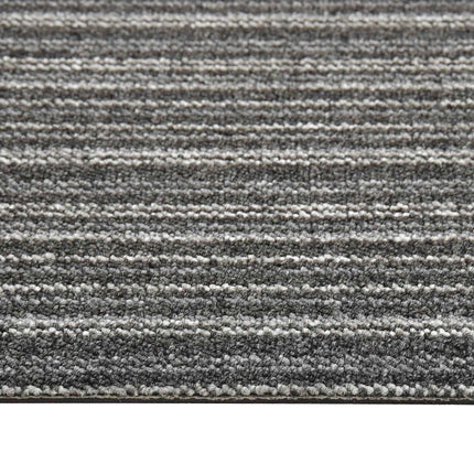 Tæppe 20 pcs Stribet antracit 50 x 50 cm 100% Polypropylen