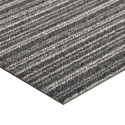 Tæppe 20 pcs Stribet antracit 50 x 50 cm 100% Polypropylen