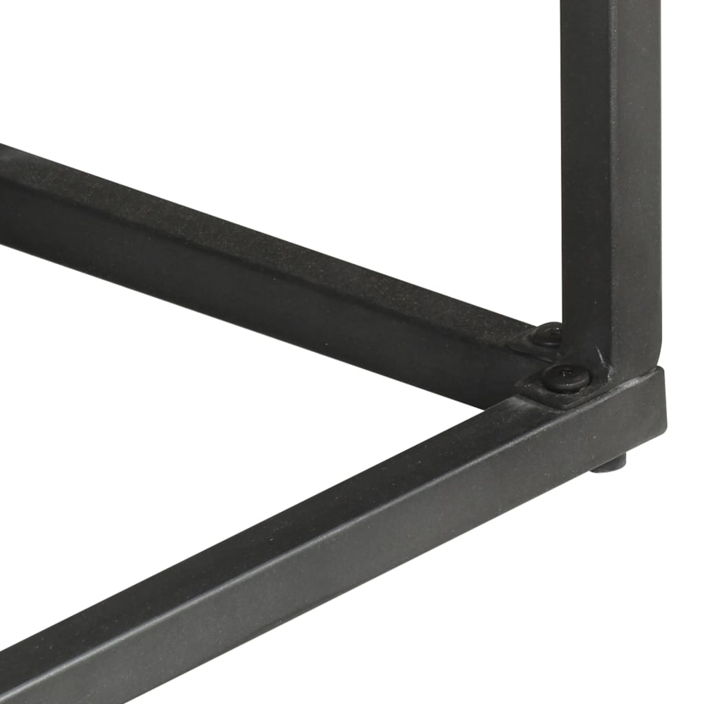 skænk 100x30x70 cm massivt akacietræ grå