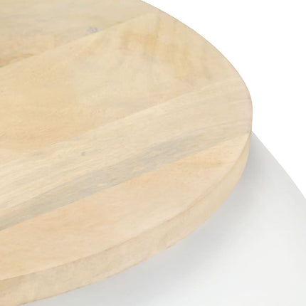 sofabord 68x68x30 cm massivt mangotræ hvid