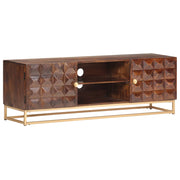 TV-skab 124x29x45 cm massivt mangotræ
