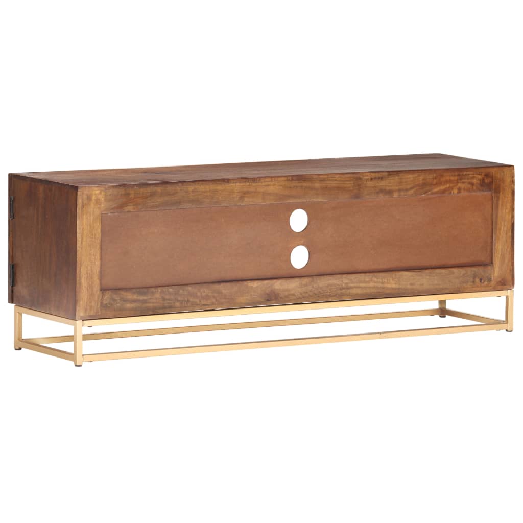 TV-skab 124x29x45 cm massivt mangotræ