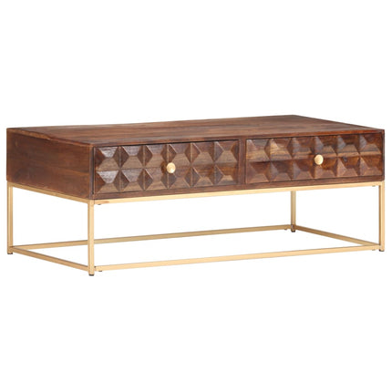sofabord 112x50x40 cm massivt mangotræ