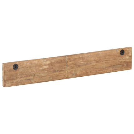 knagerække med 5 knager 100x2,5x15 cm massivt genbrugstræ