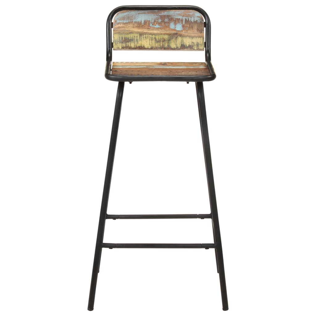 barstole 4 stk. massivt genbrugstræ