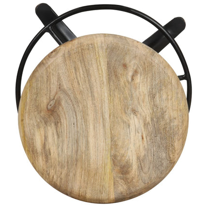 barstole 2 stk. 52 cm massivt mangotræ
