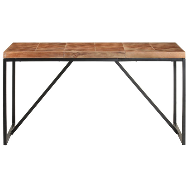 spisebord 140x70x76 cm massivt akacietræ og mangotræ