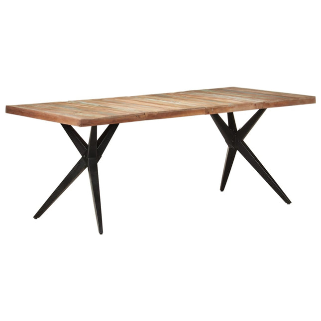 spisebord 200x90x76 cm massivt genbrugstræ