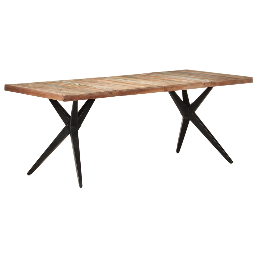 spisebord 200x90x76 cm massivt genbrugstræ