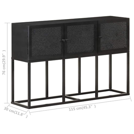 skænk 115x30x76 cm massivt mangotræ