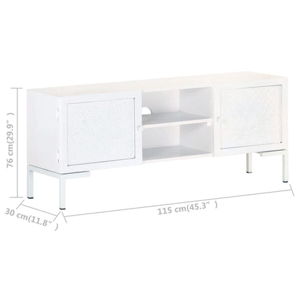 tv-skab 115x30x46 cm massivt mangotræ