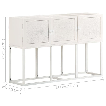 skænk 115x30x76 cm massivt mangotræ