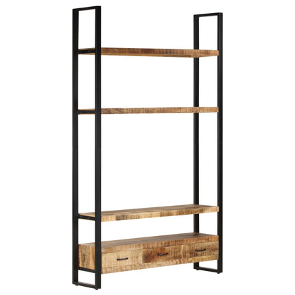 bogreol 118x30x200 cm massivt ru mangotræ