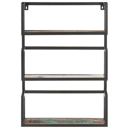væghylde 60x20x60 cm massivt genbrugstræ