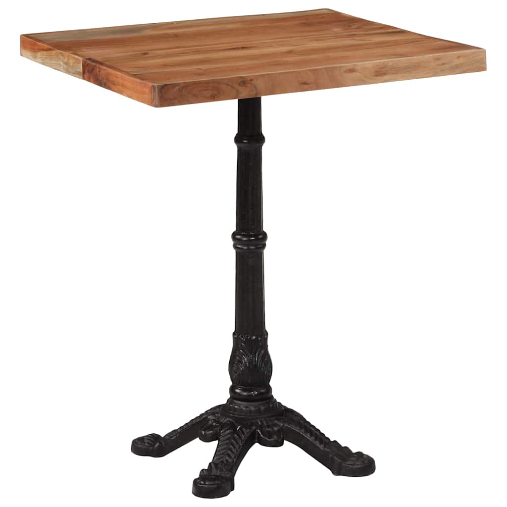 bistrobord 60x60x76 cm massivt akacietræ billede