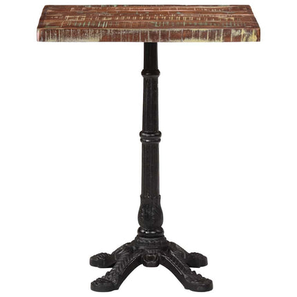 bistrobord 60x60x76 cm massivt genbrugstræ