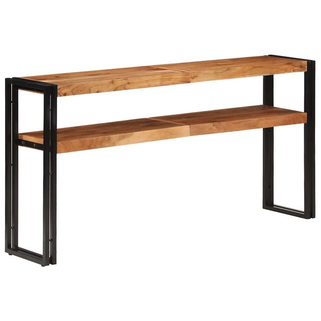 konsolbord 150x30x75 cm massivt akacietræ