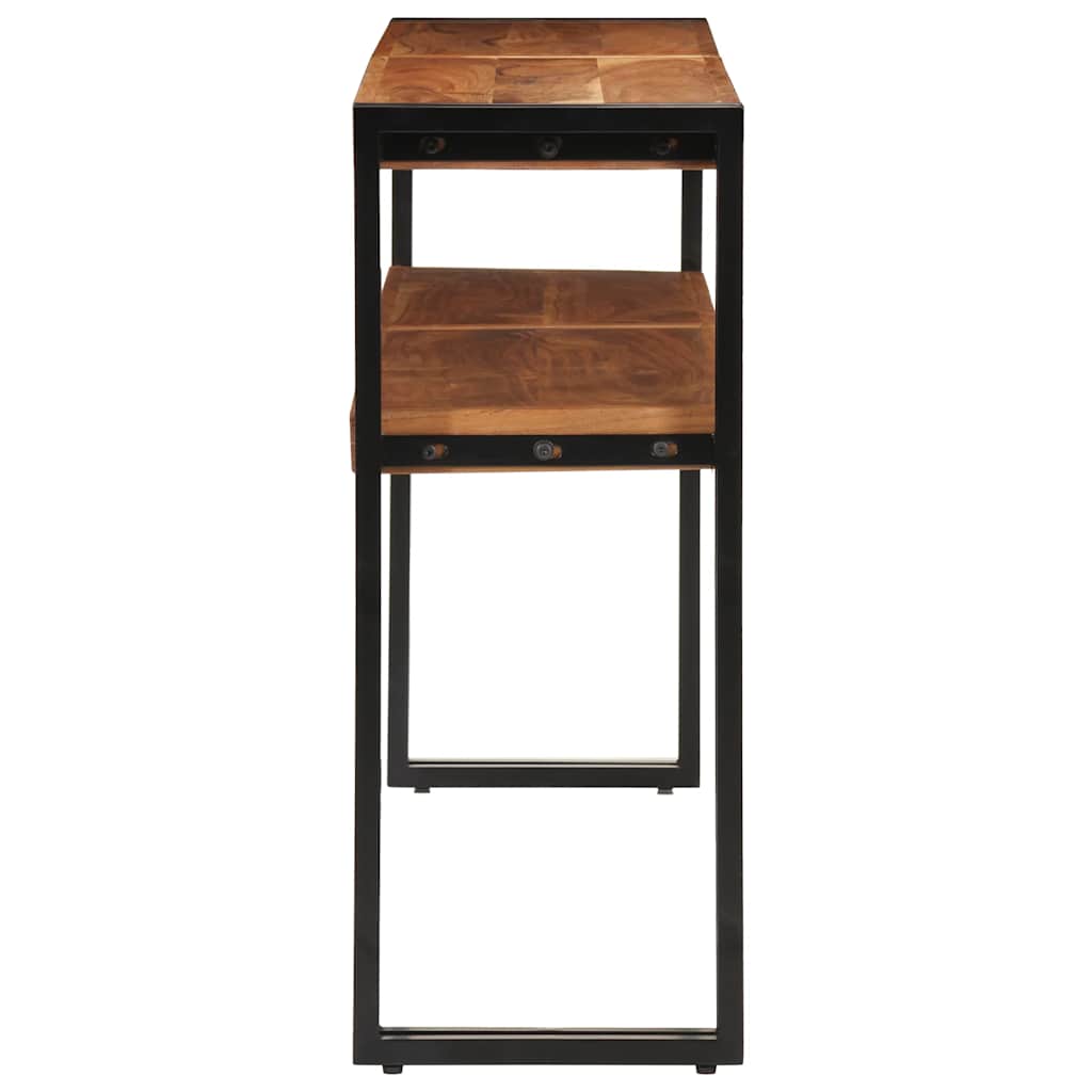 konsolbord 150x30x75 cm massivt akacietræ