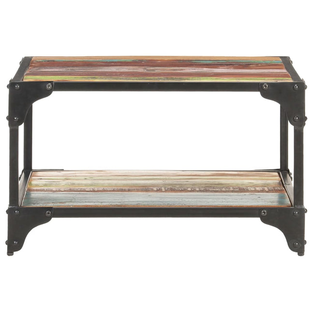 sofabord 60x60x35 cm massivt genbrugstræ