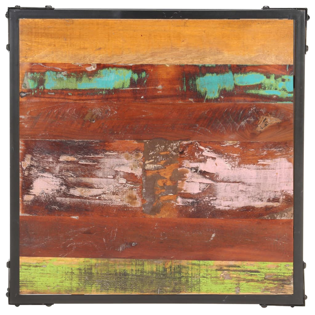 sofabord 60x60x35 cm massivt genbrugstræ