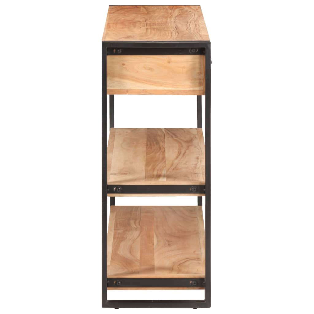 skænk 120x30x75 cm massivt akacietræ