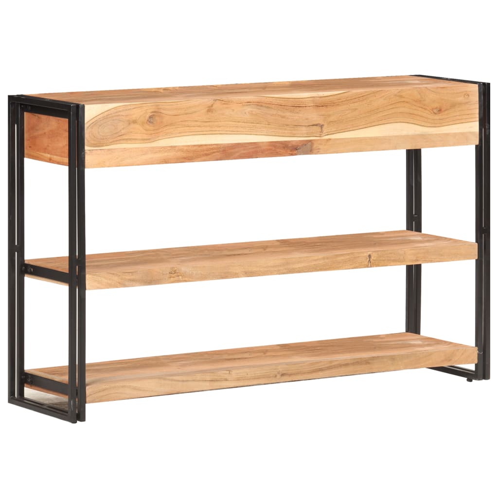 skænk 120x30x75 cm massivt akacietræ