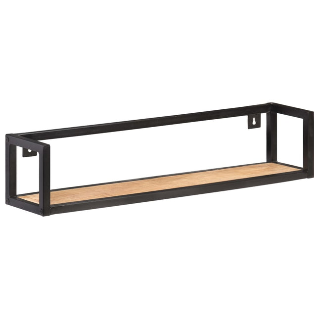 væghylder 2 stk. 80 cm ru mangotræ
