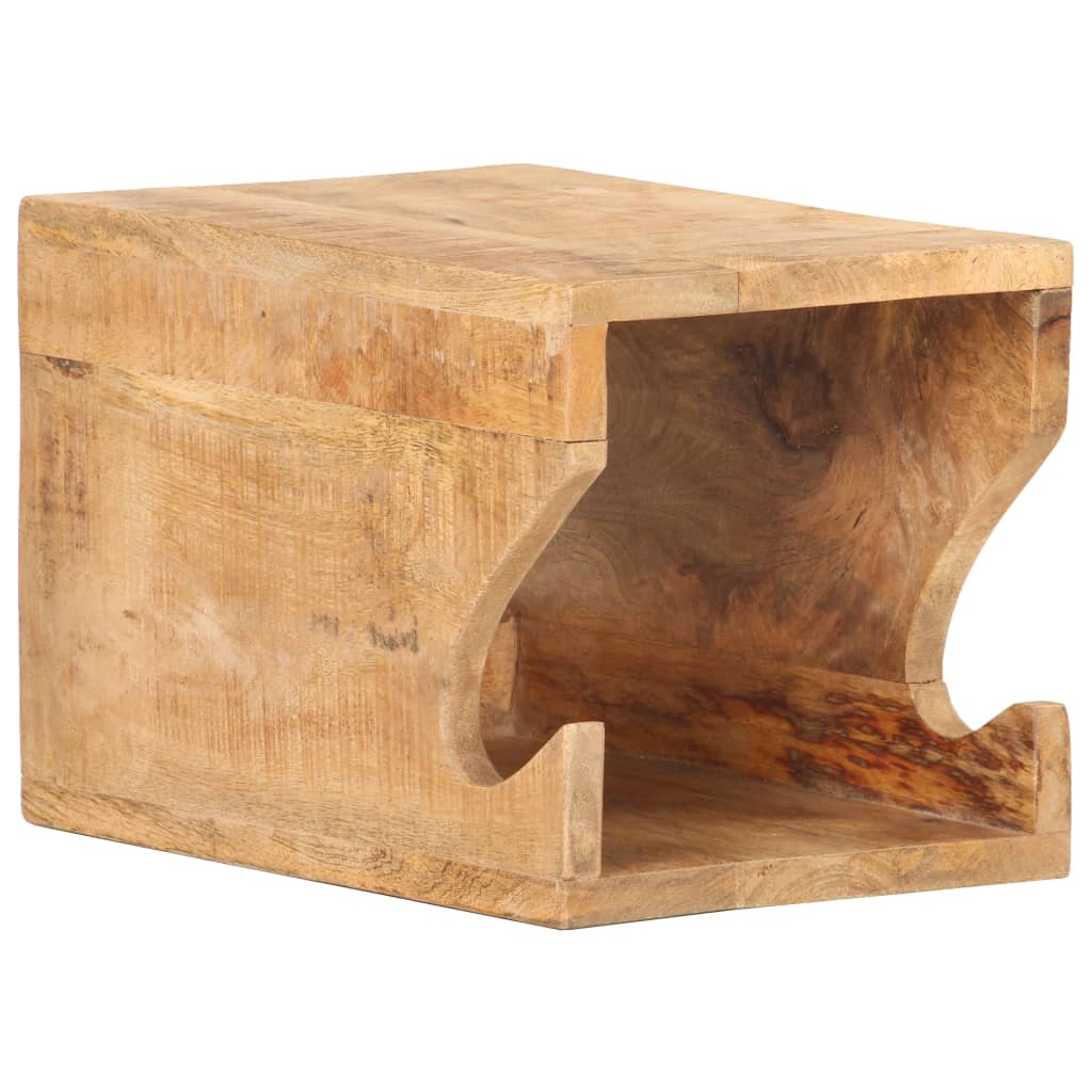 cykelophæng til væg 35x25x25 cm massivt ru mangotræ billede